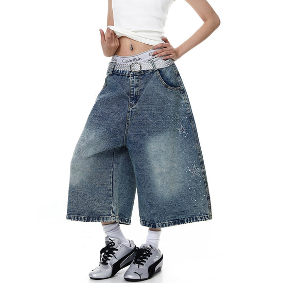 Star Diamond Denim Short
