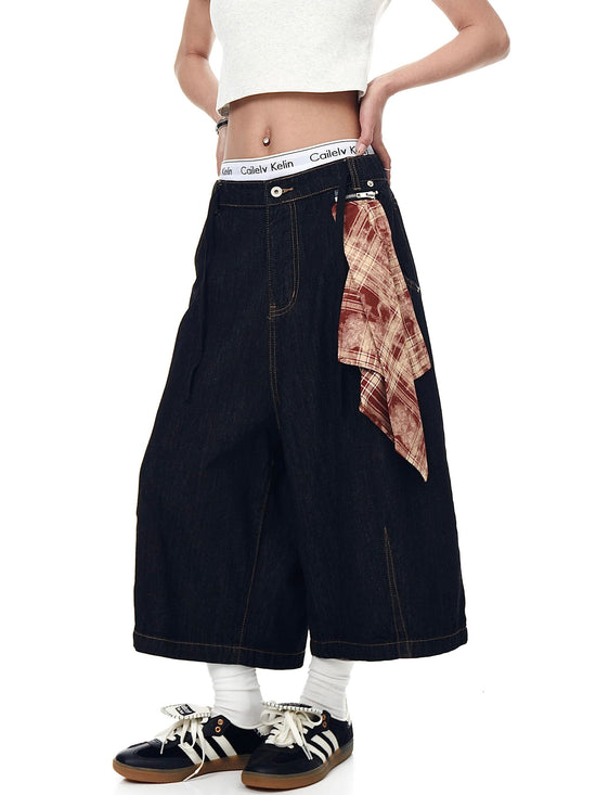 Detachable Cargo Denim Short