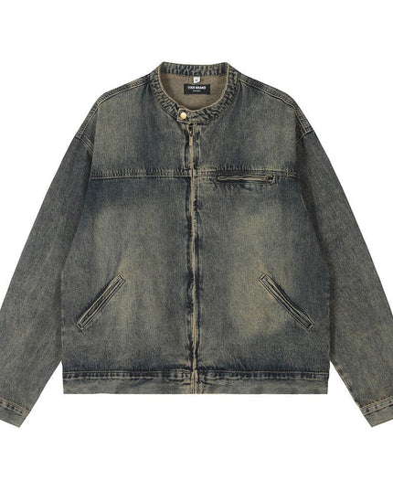 TALKLESSFASHION Blue / L Denim Cargo Pants Jacket Men's Coat
