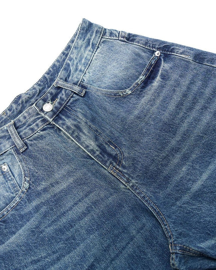 TALKLESSFASHION Blue Washed Denim jeans