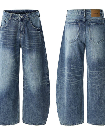 TALKLESSFASHION Blue Washed Denim jeans