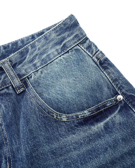 TALKLESSFASHION Blue Washed Denim jeans