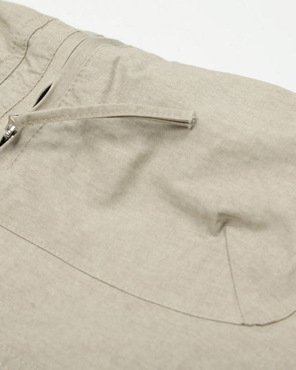TALKLESSFASHION C896 American Vintage Summer High-End Multi-Pocket Outdoor Design Men's Loose Cropped Casual Cargo Shorts
