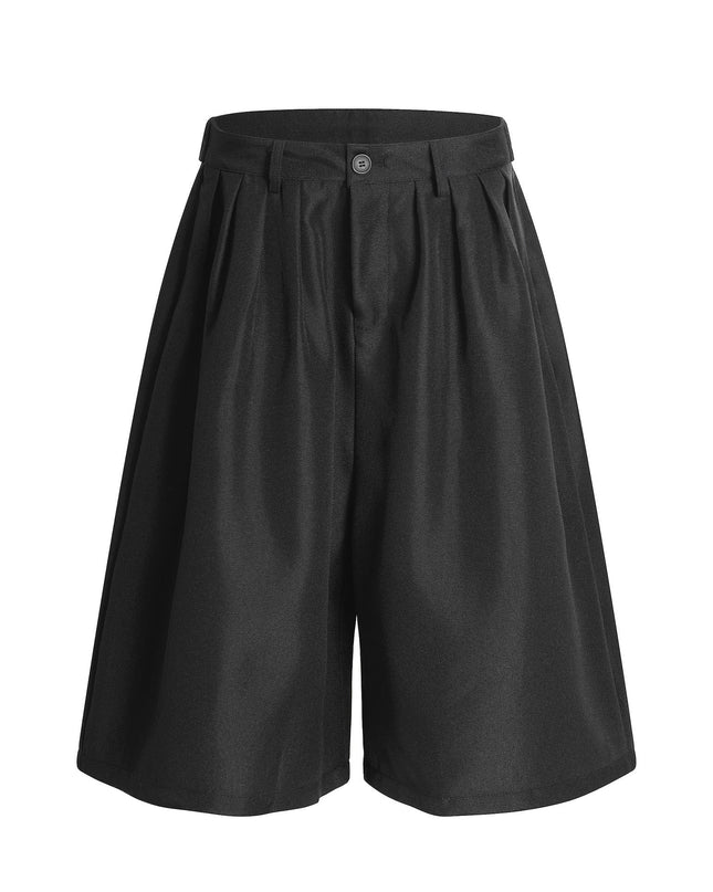 TALKLESSFASHION C910 American retro summer high-end multi-color pendant design men's loose cropped casual shorts