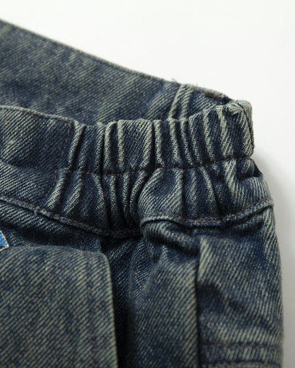 TALKLESSFASHION Camouflage Contrast Stitched Jeans