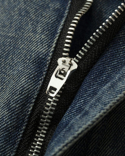 TALKLESSFASHION Camouflage Contrast Stitched Jeans