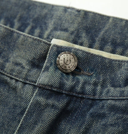 TALKLESSFASHION Camouflage Contrast Stitched Jeans