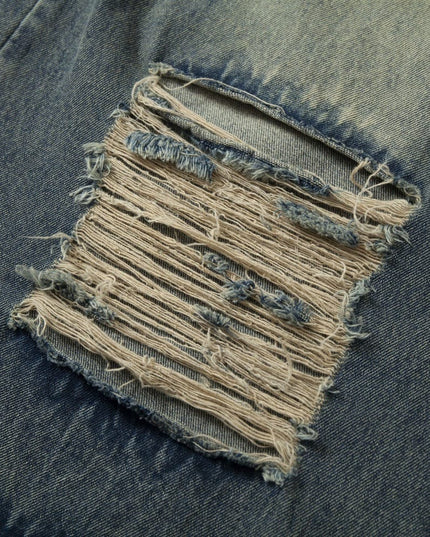 TALKLESSFASHION Camouflage Contrast Stitched Jeans