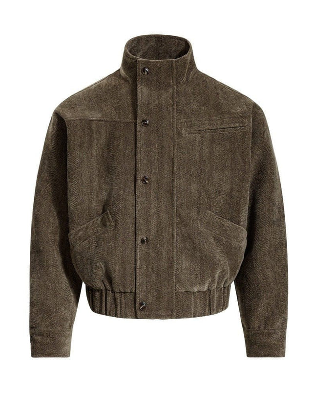 TALKLESSFASHION Cargo Stand-Up Collar High Street Jacket