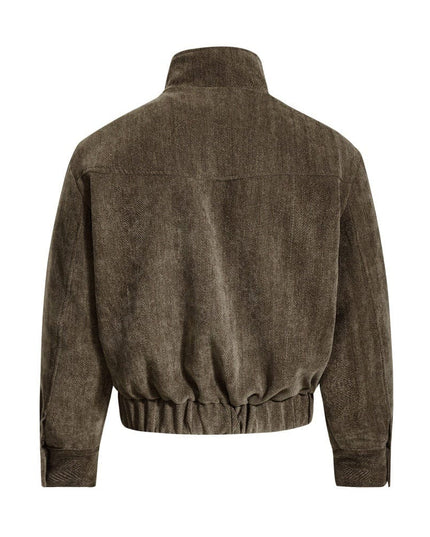 TALKLESSFASHION Cargo Stand-Up Collar High Street Jacket