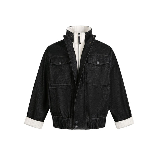 Contrast Patchwork Jacket