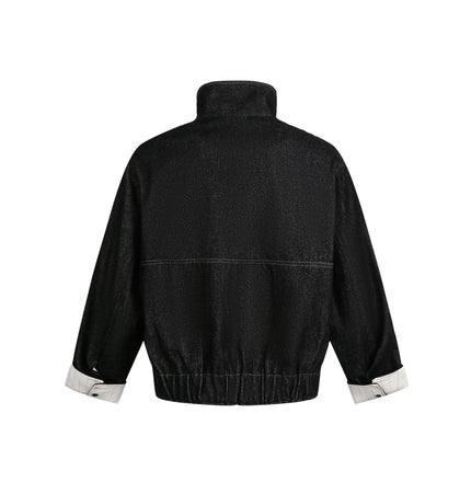 TALKLESSFASHION Chaotic Contrast Patchwork Street Jacket