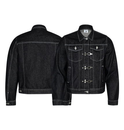 TALKLESSFASHION Chaotic High Street Individuality Design Loose Denim Jacket