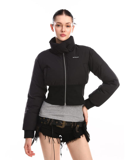 TALKLESSFASHION Cinched Waist Padded Jacket