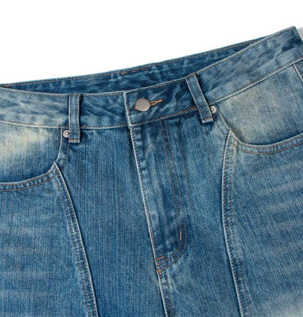 TALKLESSFASHION Clean Fit Machete Denim
