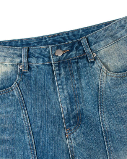 TALKLESSFASHION Clean Fit Machete Denim