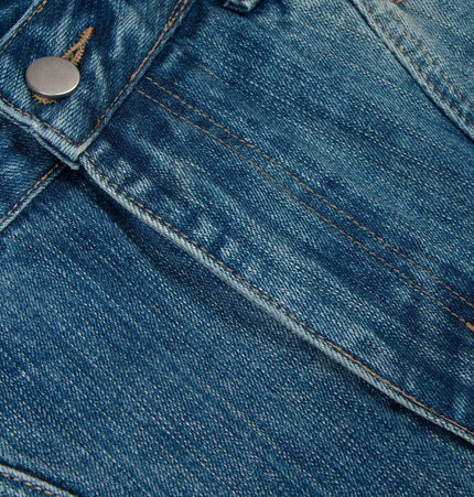TALKLESSFASHION Clean Fit Machete Denim