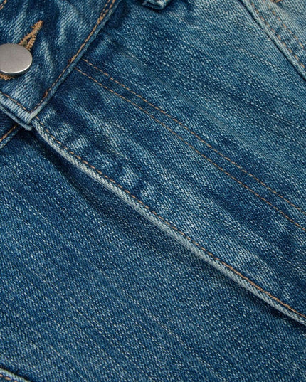 TALKLESSFASHION Clean Fit Machete Denim