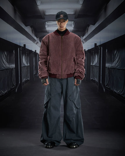 TALKLESSFASHION Corduroy Shruffle Thickened Jacket