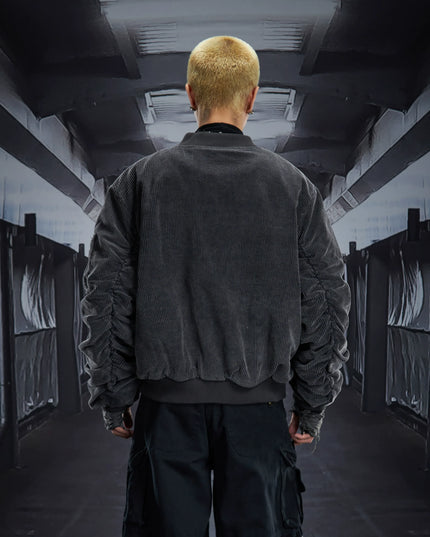 TALKLESSFASHION Corduroy Shruffle Thickened Jacket
