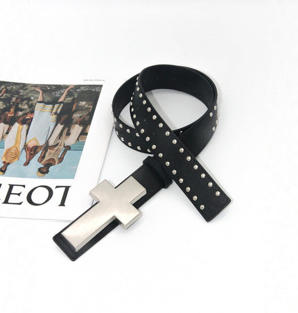 TALKLESSFASHION Crack smash cross belt belt subculture style hiphop punk rock hip hop personality