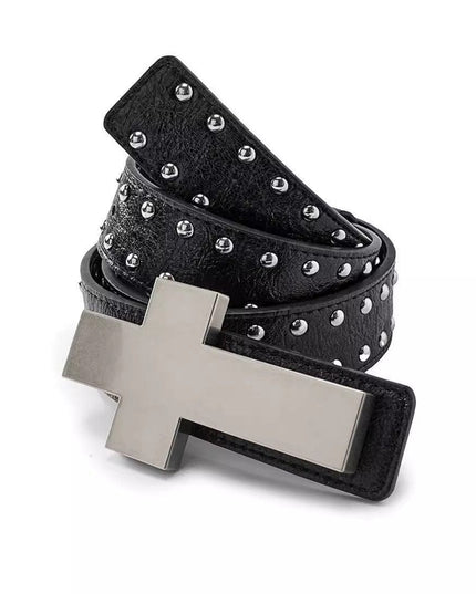 TALKLESSFASHION Crack smash cross belt belt subculture style hiphop punk rock hip hop personality