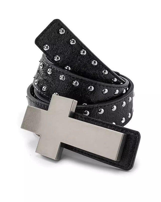 TALKLESSFASHION Crack smash cross belt belt subculture style hiphop punk rock hip hop personality