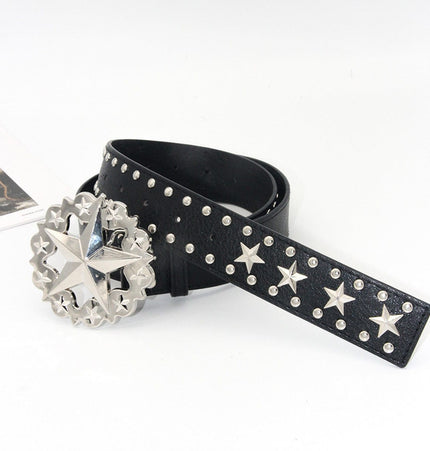 TALKLESSFASHION Crack studded faucet alloy belt belt subculture style hiphop punk rock hip hop personality
