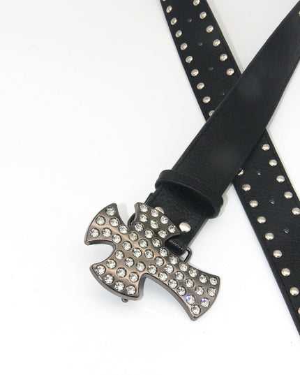 TALKLESSFASHION Crack studded faucet alloy belt belt subculture style hiphop punk rock hip hop personality
