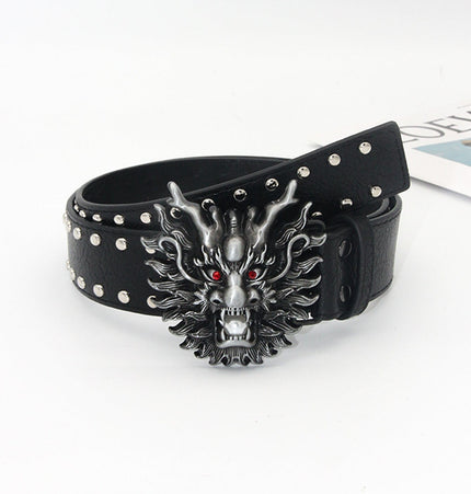 TALKLESSFASHION Crack studded faucet alloy belt belt subculture style hiphop punk rock hip hop personality