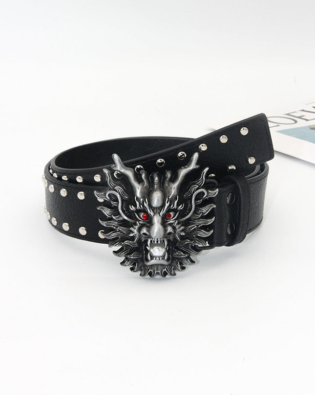 TALKLESSFASHION Crack studded faucet alloy belt belt subculture style hiphop punk rock hip hop personality