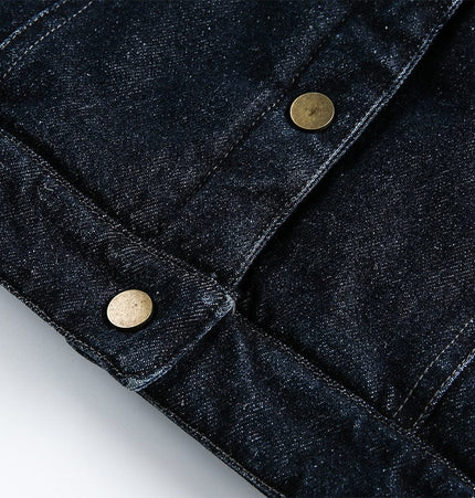 TALKLESSFASHION Cropped Biker Denim Jacket