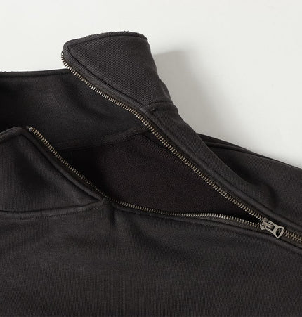 TALKLESSFASHION Deconstructed Gradient Zipper Jacket