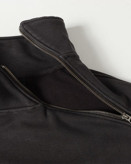 TALKLESSFASHION Deconstructed Gradient Zipper Jacket