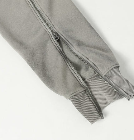 TALKLESSFASHION Deconstructed Gradient Zipper Jacket