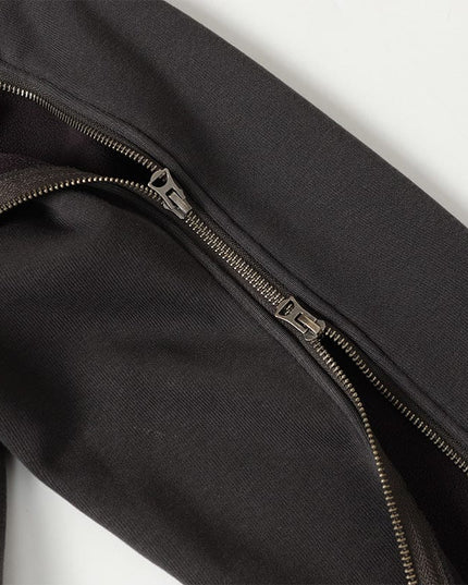 TALKLESSFASHION Deconstructed Gradient Zipper Jacket