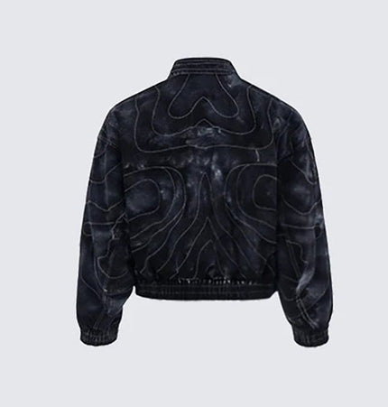 TALKLESSFASHION Deconstructed Splicing Denim Short Jacket