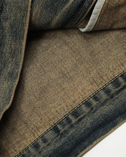 TALKLESSFASHION Denim Cargo Pants Jacket Men's Coat