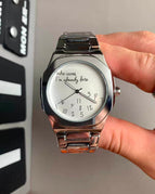 Digital graffiti silver white