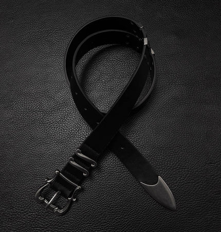 TALKLESSFASHION Direction of Light iris foil sword road trousers belt high intelligence cleanfit belt men's simple