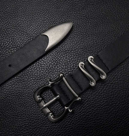TALKLESSFASHION Direction of Light iris foil sword road trousers belt high intelligence cleanfit belt men's simple