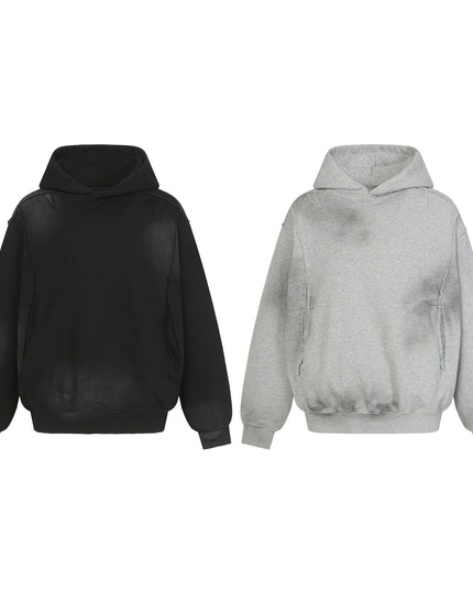 TALKLESSFASHION Dirty Wash Special Shape Hoodie