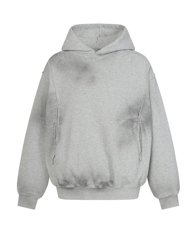 TALKLESSFASHION Dirty Wash Special Shape Hoodie