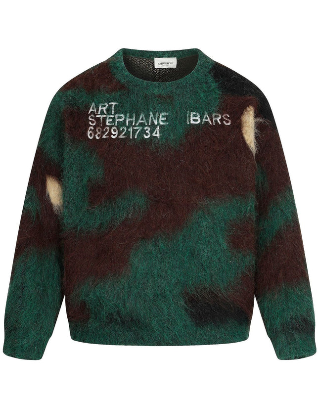 TALKLESSFASHION Embroidered Color-Block Vintage Pullover