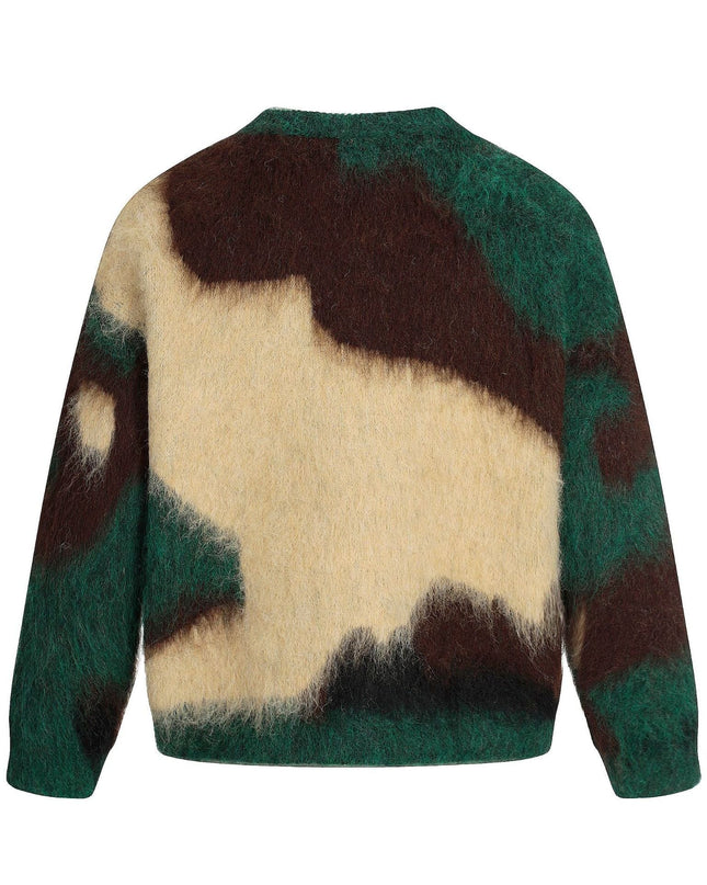 TALKLESSFASHION Embroidered Color-Block Vintage Pullover