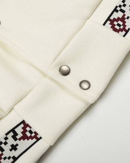 TALKLESSFASHION Embroidery Campus Style Cotton jacket