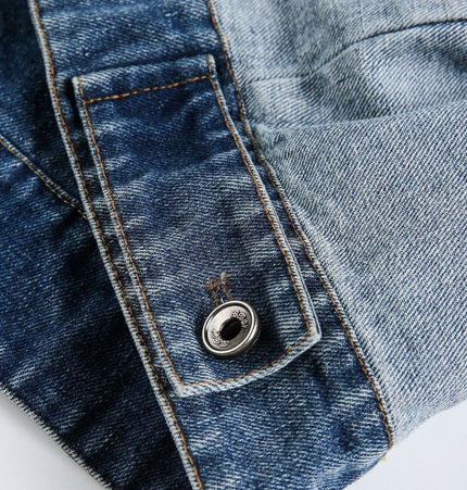 TALKLESSFASHION EON 26 Spring New in stock American vintage patchwork denim cargo jacket jacket men