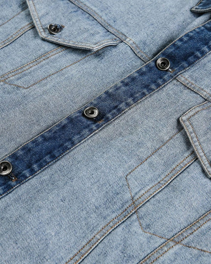 TALKLESSFASHION EON 26 Spring New in stock American vintage patchwork denim cargo jacket jacket men