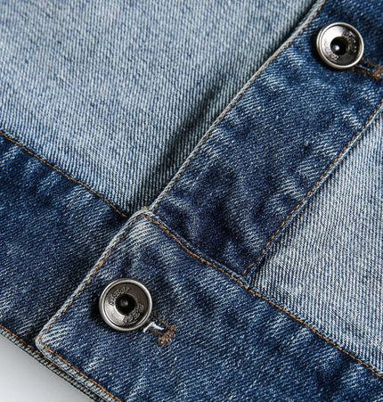 TALKLESSFASHION EON 26 Spring New in stock American vintage patchwork denim cargo jacket jacket men