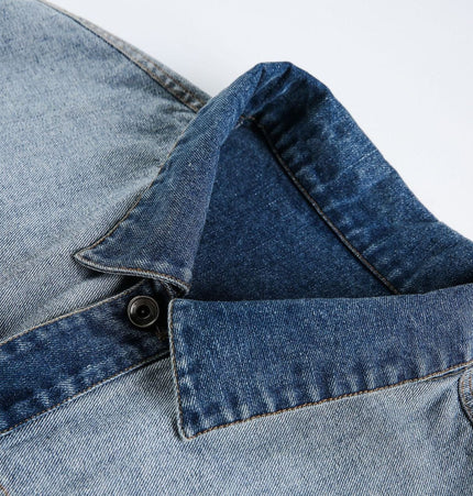 TALKLESSFASHION EON 26 Spring New in stock American vintage patchwork denim cargo jacket jacket men